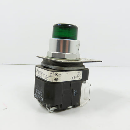 Allen Bradley 800T-PAH16G Ser U Green Momentary Contact Push Button W/ N377G