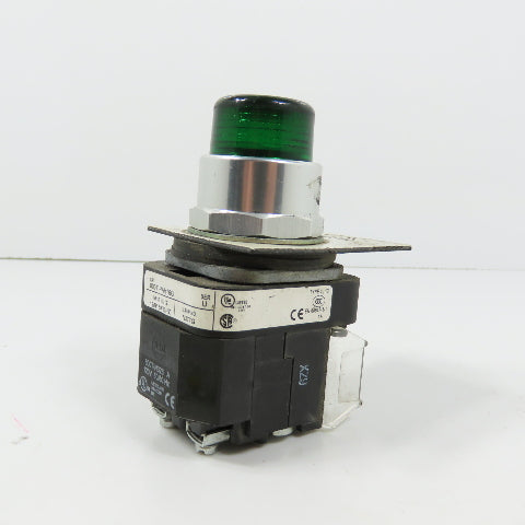 Allen Bradley 800T-PAH16G Ser U Green Momentary Contact Push Button W/ N377G