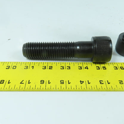 Fastenal 23669 1"-8 x 4" Socket Head Hex Cap Screw Black Oxide Alloy Lot Of 3
