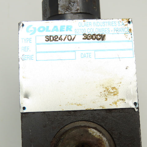 Olaer SD24/0/330CV Pressure Relief Block 330 Bar 1/2" Connection