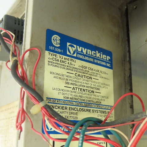 Vynckier CSA ENC 4,5 E 54315-TX 460V Polar Chiller Junction Box Control