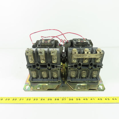 Allen Bradley 40434-458-02-2236 Size 3 Reversing Contactor 600VAC 90A Max 50Hp