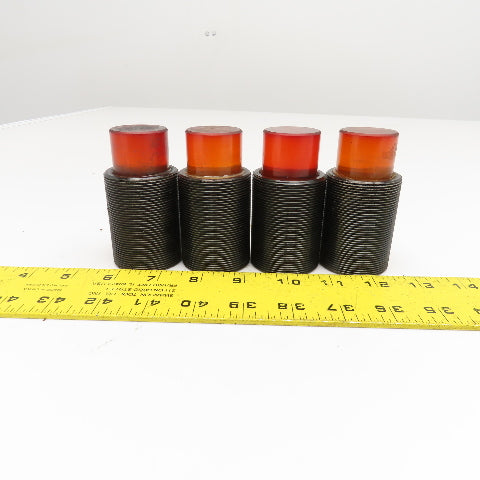 M44x1.5 Threaded Polyethylene Machine Stop Bumper Shock Absorber Lot Of 4