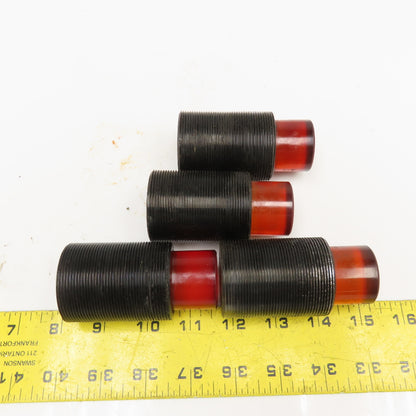 M44x1.5 Threaded Polyethylene Machine Stop Bumper Shock Absorber Lot Of 4