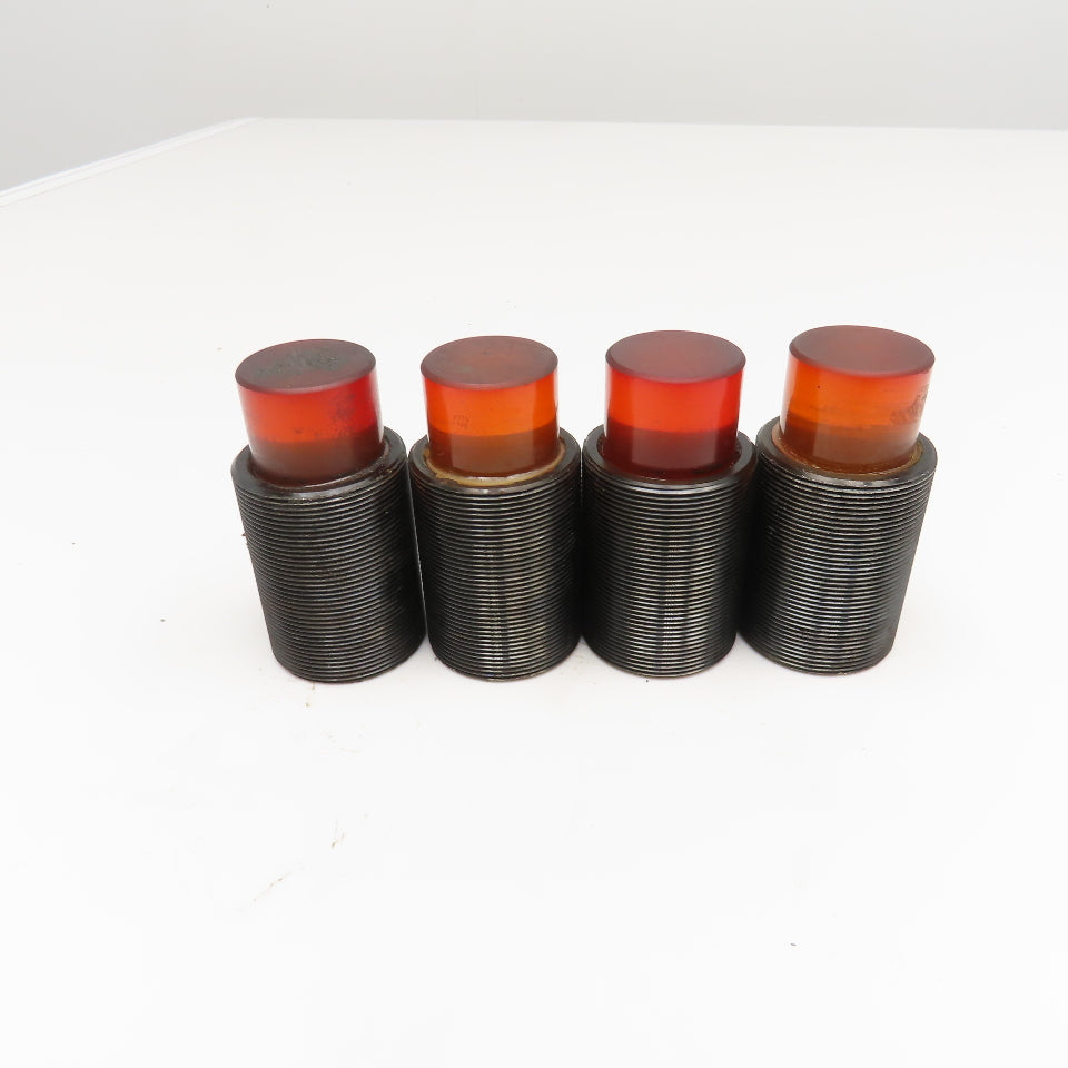 M44x1.5 Threaded Polyethylene Machine Stop Bumper Shock Absorber Lot Of 4