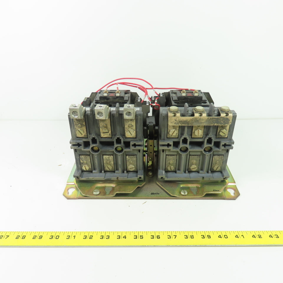 Allen Bradley 40434-453-01-3236 Size 3 Reversing Contactor 600VAC 90A Max 50Hp