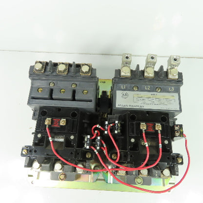 Allen Bradley 40434-453-01-3236 Size 3 Reversing Contactor 600VAC 90A Max 50Hp