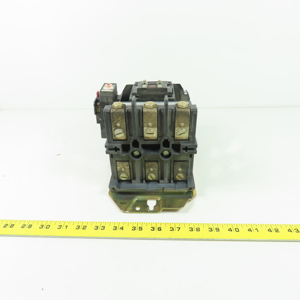Allen Bradley 500F-D0D930 Size 3 Contactor 600VAC 90A 50Hp 120V Coil W/596-TR32