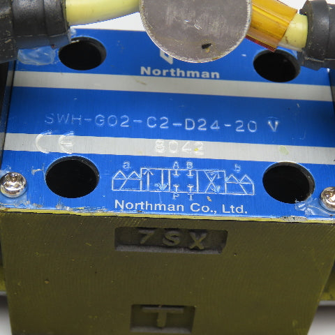 Northman SWH-G02-C2-D24-20V 4/3 Position Hydraulic Solenoid Valve 24VDC