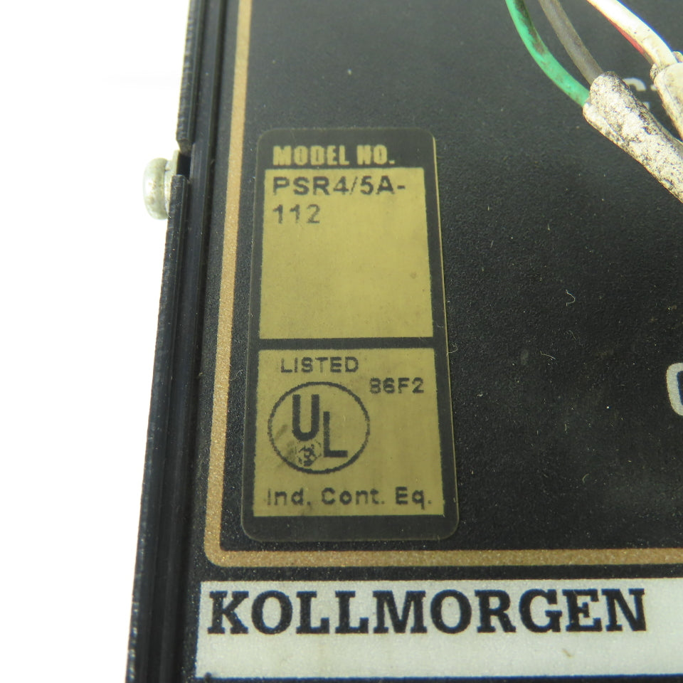 Kollmorgen PSR4/5A-112 Servo Power Supply Module 115VAC 12A In 140VDC 7A Out