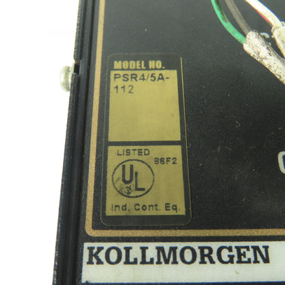 Kollmorgen PSR4/5A-112 Servo Power Supply Module 115VAC 12A In 140VDC 7A Out