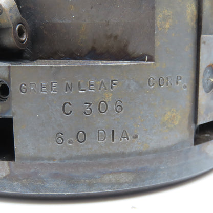 Greenleaf Corp. C 306 6" Diameter Indexing Face Mill Right Hand 6 Flute 2" Bore