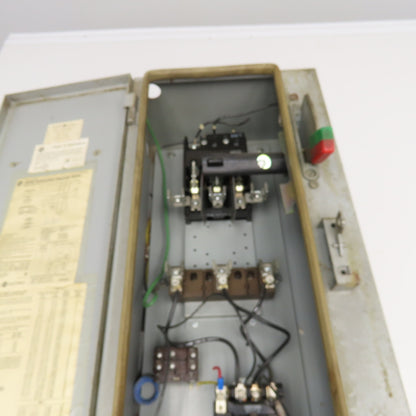 General Electric CR308 Size 0, 1 Combination Starter Disconnect 30A 600V Fused