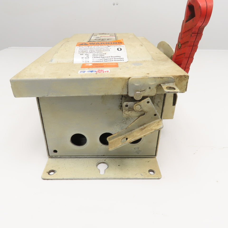 Siemens HNF361J 30A 600VAC 250VDC Dust Tight Non Fused Safety Disconnect