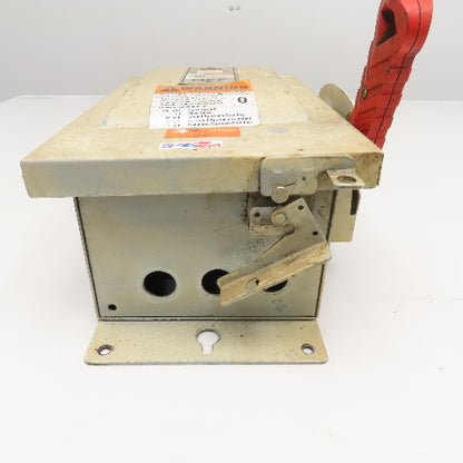 Siemens HNF361J 30A 600VAC 250VDC Dust Tight Non Fused Safety Disconnect