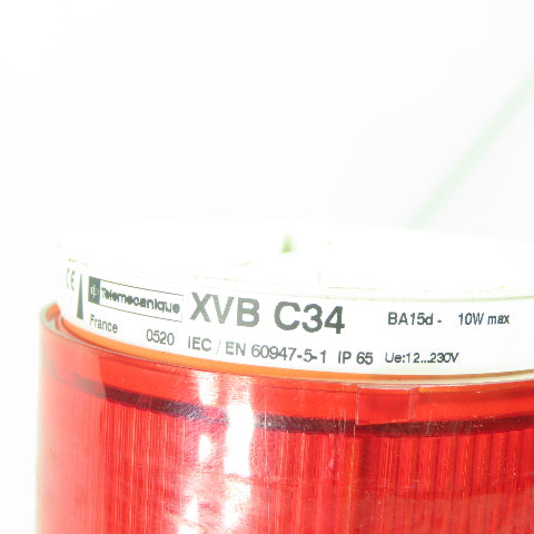 Telemecanique XVB C** 4 Section Light Tower Stack Green Red Blue Yellow 230V