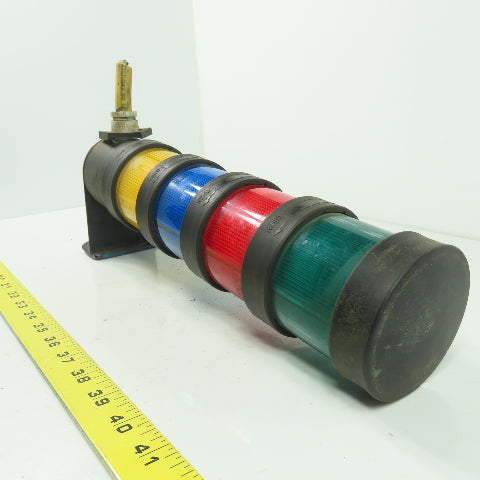 Telemecanique XVB C** 4 Section Light Tower Stack Green Red Blue Yellow 230V