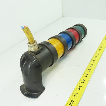 Telemecanique XVB C** 4 Section Light Tower Stack Green Red Blue Yellow 230V