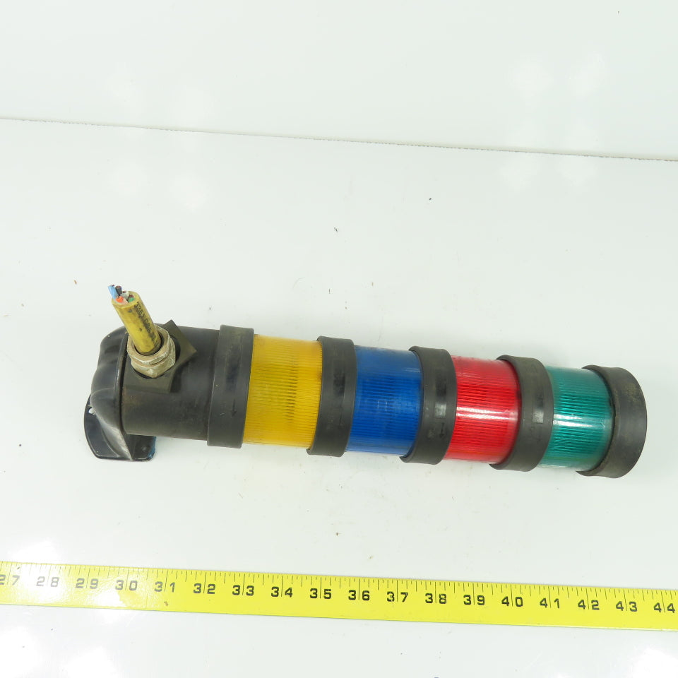Telemecanique XVB C** 4 Section Light Tower Stack Green Red Blue Yellow 230V