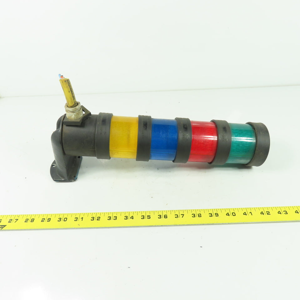 Telemecanique XVB C** 4 Section Light Tower Stack Green Red Blue Yellow 230V