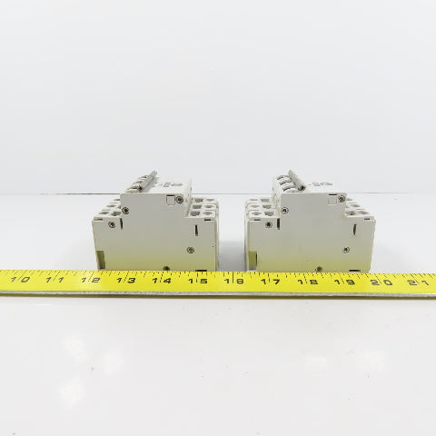 Allen Bradley 1492-CB3 Ser B 20A 3-Pole Rail Mount Circuit Breaker Lot Of 2