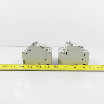 Allen Bradley 1492-CB3 Ser B 20A 3-Pole Rail Mount Circuit Breaker Lot Of 2