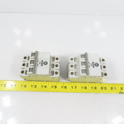 Allen Bradley 1492-CB3 Ser B 20A 3-Pole Rail Mount Circuit Breaker Lot Of 2