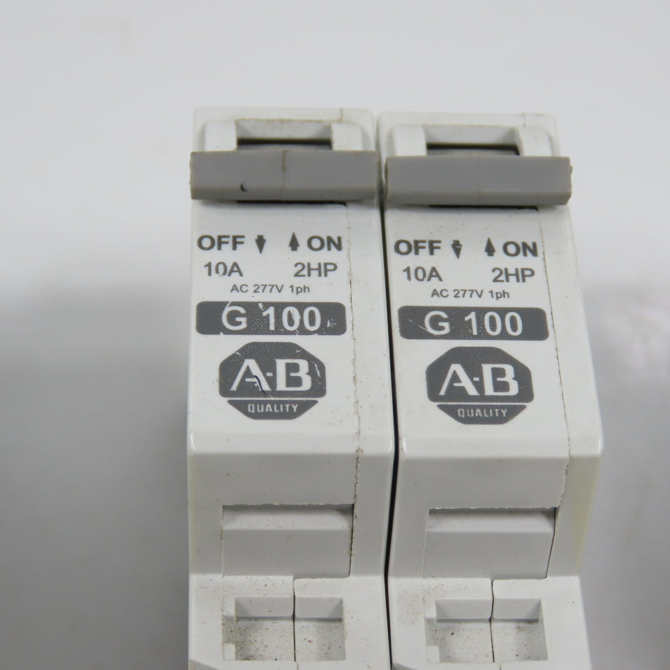 Allen Bradley 1492-CB1 20,10,2A Single Pole Rail Mount Circuit Breakers Lot Of 6