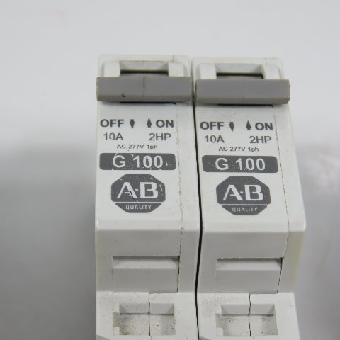 Allen Bradley 1492-CB1 20,10,2A Single Pole Rail Mount Circuit Breakers Lot Of 6