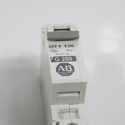 Allen Bradley 1492-CB1 20,10,2A Single Pole Rail Mount Circuit Breakers Lot Of 6