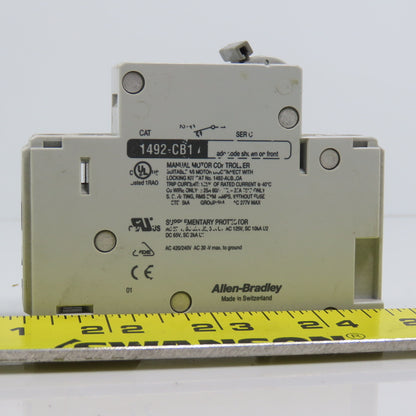 Allen Bradley 1492-CB1 20,10,2A Single Pole Rail Mount Circuit Breakers Lot Of 6