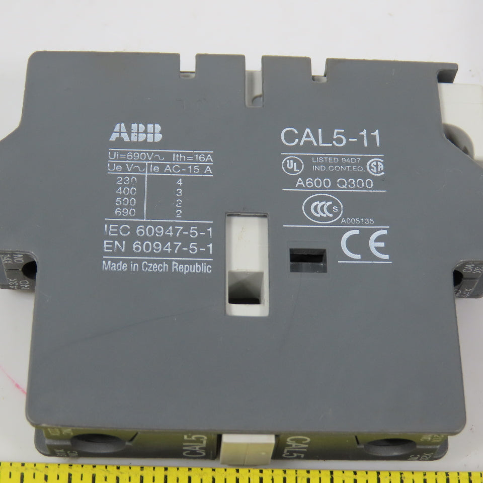 ABB CAL5-11 Auxiliary Contact Block A600 Q300 16A Lot Of 2