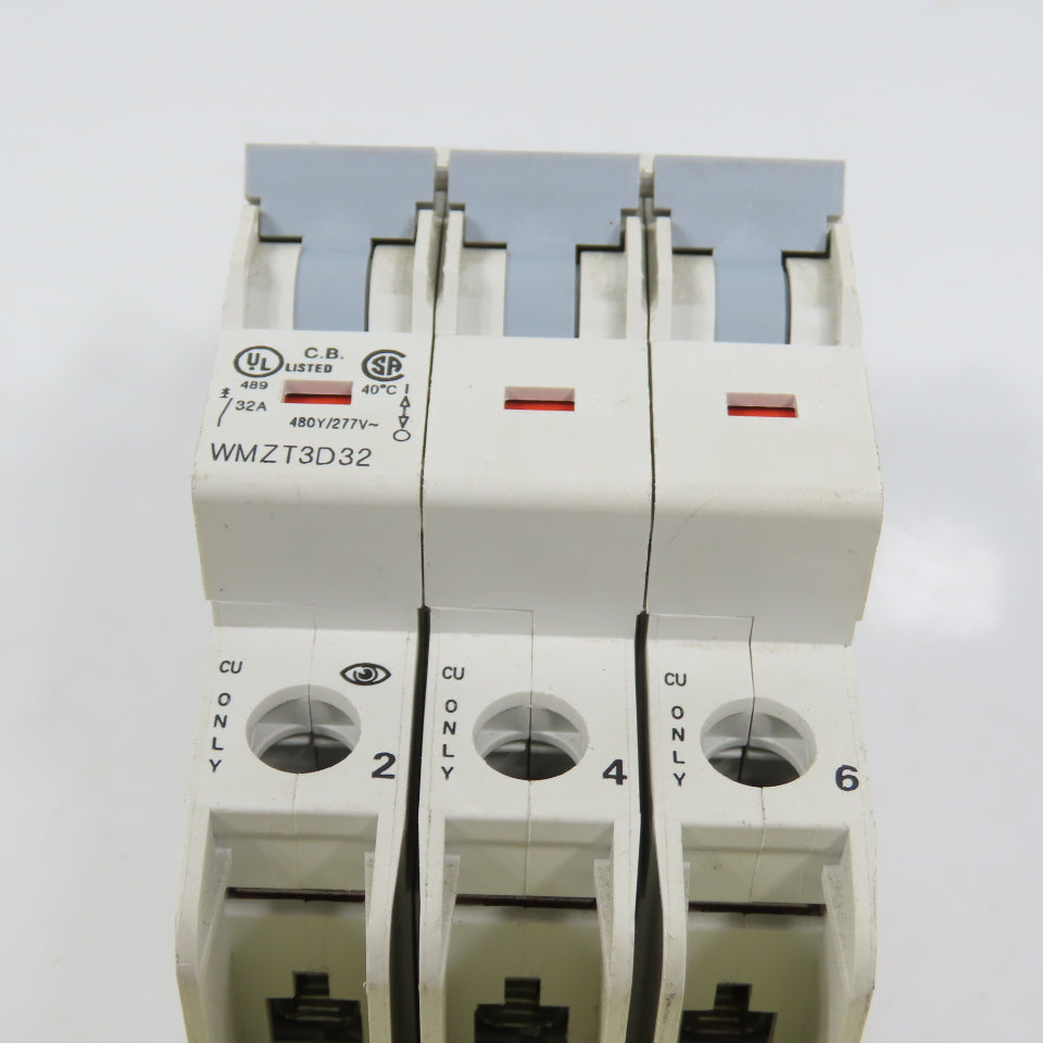 Eaton WMZT3D32 32A 3-Pole Circuit Breaker 480Y/277V