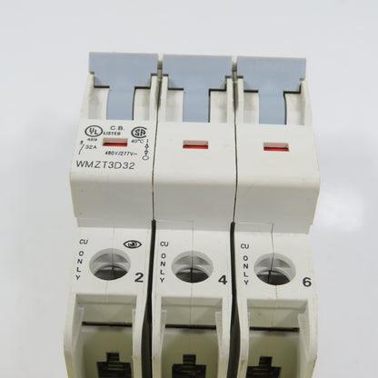 Eaton WMZT3D32 32A 3-Pole Circuit Breaker 480Y/277V