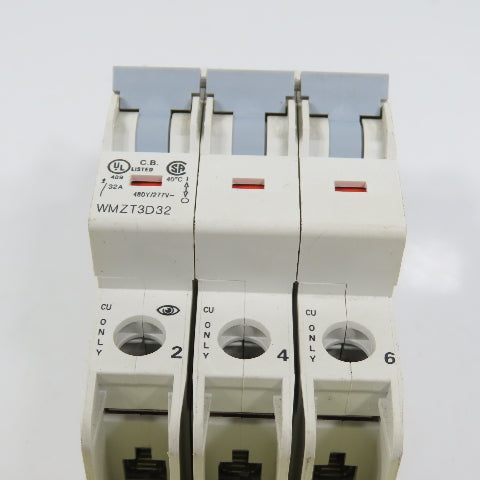Eaton WMZT3D32 32A 3-Pole Circuit Breaker 480Y/277V