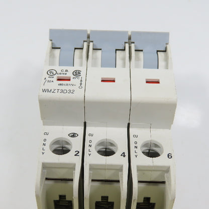 Eaton WMZT3D32 32A 3-Pole Circuit Breaker 480Y/277V