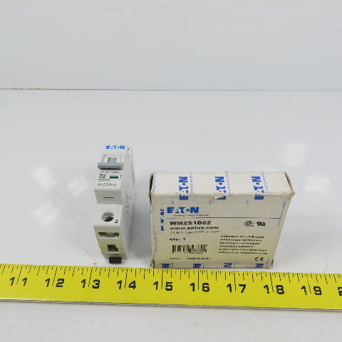 Eaton WMZS1D02 D SP UL1077 2A 1-Pole Rail Mount Circuit Breaker 230/400VAC NEW