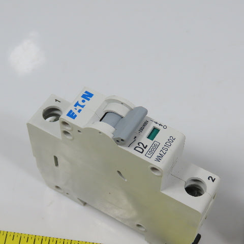 Eaton WMZS1D02 D SP UL1077 2A 1-Pole Rail Mount Circuit Breaker 230/400VAC NEW