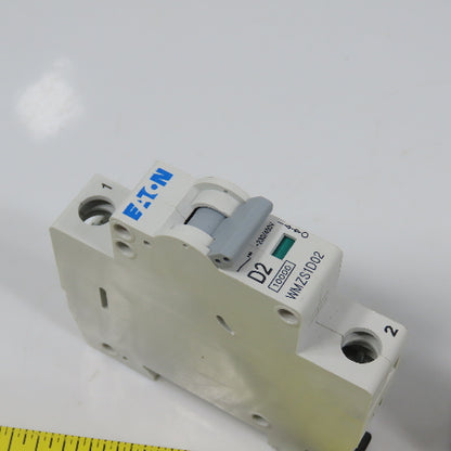 Eaton WMZS1D02 D SP UL1077 2A 1-Pole Rail Mount Circuit Breaker 230/400VAC NEW