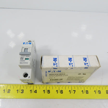 Eaton WMZS1D02 D SP UL1077 2A 1-Pole Rail Mount Circuit Breaker 230/400VAC NEW
