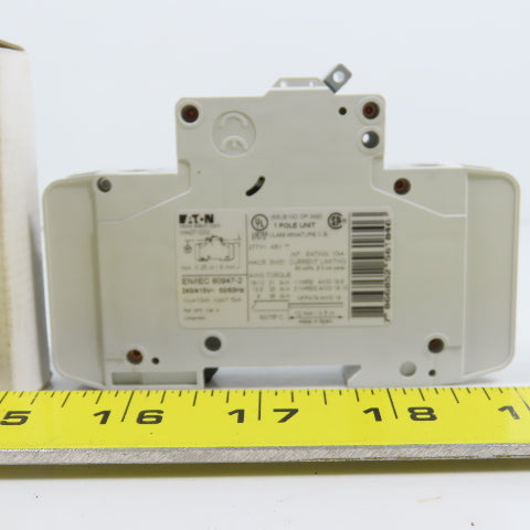 Eaton WMZT1D02 D TP UL489BT 2A 1-Pole Rail Mount Circuit Breaker 277VAC NEW