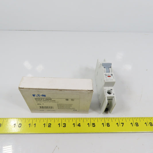 Eaton WMZT1D02 D TP UL489BT 2A 1-Pole Rail Mount Circuit Breaker 277VAC NEW