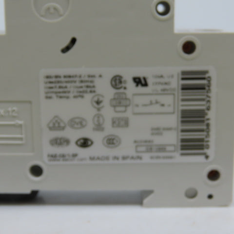 Eaton FAZ-C3/1-SP 3A Single Pole Rail Mount Circuit Breaker 230-400V NEW
