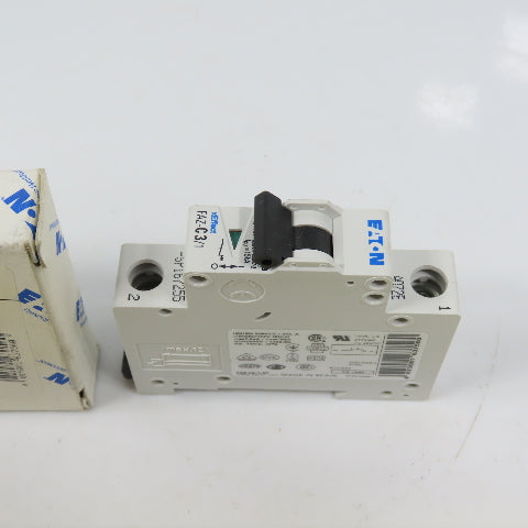 Eaton FAZ-C3/1-SP 3A Single Pole Rail Mount Circuit Breaker 230-400V NEW