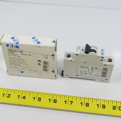 Eaton FAZ-C3/1-SP 3A Single Pole Rail Mount Circuit Breaker 230-400V NEW