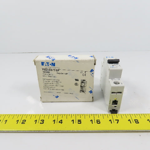Eaton FAZ-C3/1-SP 3A Single Pole Rail Mount Circuit Breaker 230-400V NEW