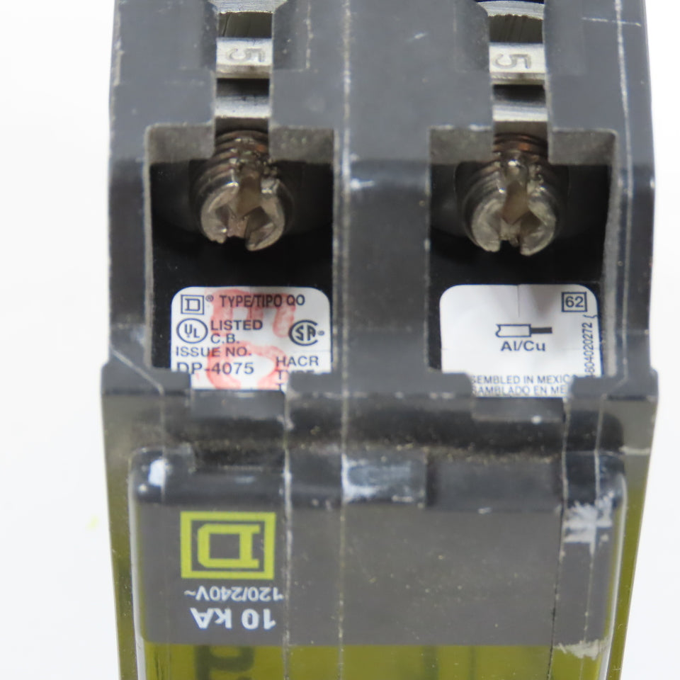 Square D Type QO 40A 2-Pole Plug-On Circuit Breaker