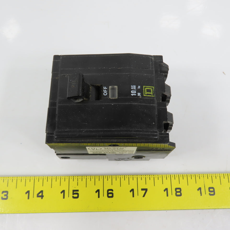 Square D MJ-5438 Type QO 20A 3-Pole Plug-On Circuit Breaker 240VAC