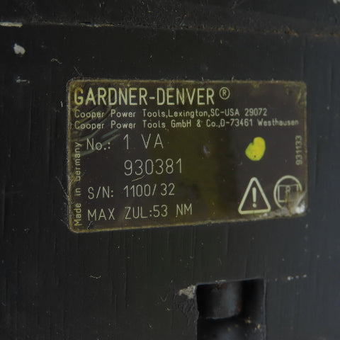 Gardner Denver 1VA 930381 1BA 927255 Cooper Electric Nutrunner 3/8" Drive