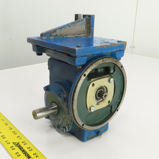 Reliance 56WG16B 50:1 Ratio Right Angle Gear Reducer 1/3HP 35RPM Output